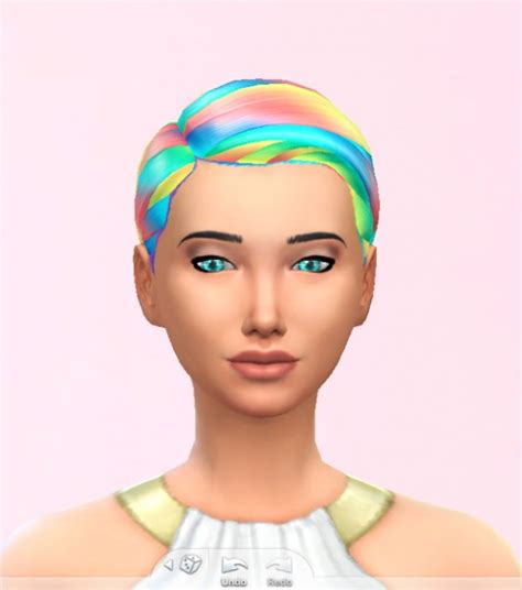 Stars Sugary Pixels Rainbow Hairstyle • Sims 4 Downloads