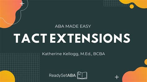Aba Terms Tact Extensions Youtube