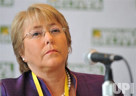 Photo Former President Of Chile Michelle Bachelet Speaks On Womens