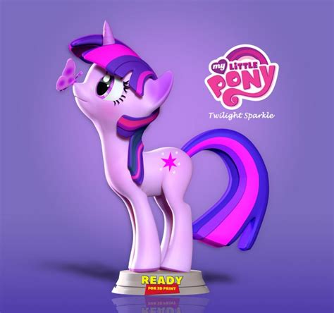 Twilight Sparkle Little Pony 3d Model In Animals 3dexport