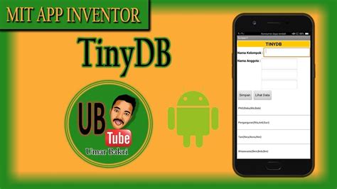 Cara Menyimpan Data Menggunakan TinyDB Pada MIT App Inventor YouTube