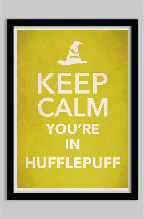 Keep Calm Hufflepuff Harry Potter Poster Print By Postered On Etsy 17