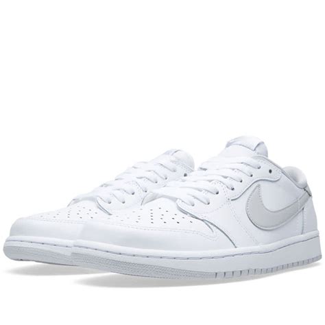 Nike Air Jordan 1 Retro Low Og White And Neutral Grey End Sg