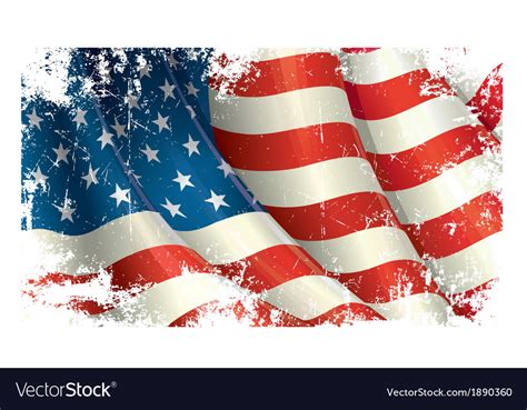 American Flag Grunge Royalty Free Vector Image