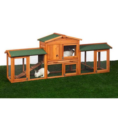 Prevue Pet Products Rabbit Hutch With Double Run Pp 4600