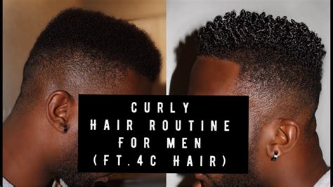 Curly Hair Routine For Men 4c Hair Youtube