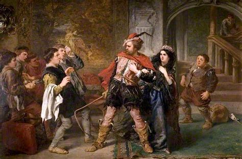 The Taming Of The Shrew Painting By Sir John Gilbert Oil Painting