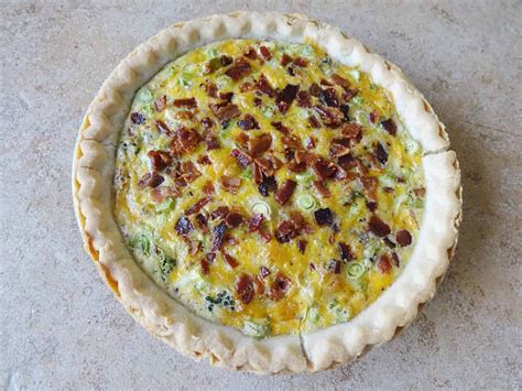 Broccoli Bacon Quiche With Cheese Savory With Soul