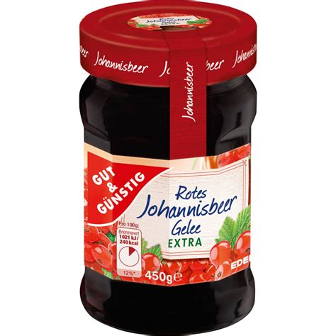 GUT GÜNSTIG Rotes Johannisbeer Gelee extra