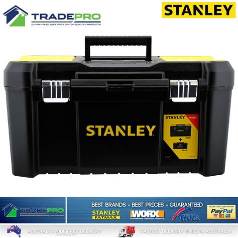 Stanley Tool Chest Box Combo Bonus 48cm And 32cm Lockable Storage