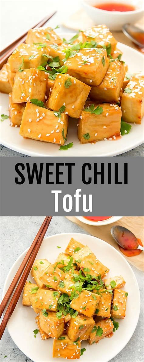Sweet Chili Tofu Recipe Sweet Chili Sweet Chili Thai Oil Free Vegan Recipes