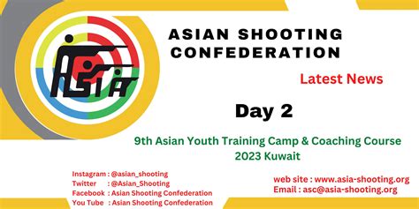 2nd day of 9th asian youth training camp and coaching course pistol trap 2023 kuwait asian