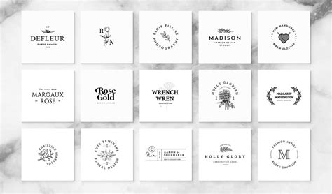 100 plantillas gratuitas de logos minimalistas y gratuitas webgenio