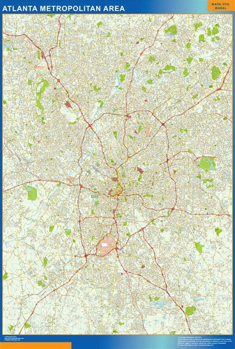 Atlanta Street Map Street Map Of Atlanta United States Of America