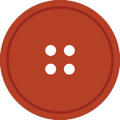 Bright Rediant Round Cloth Button With 4 Hole Png Image Purepng