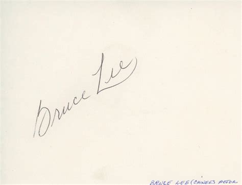 Sold Price: Bruce Lee signature cut - Invalid date PST