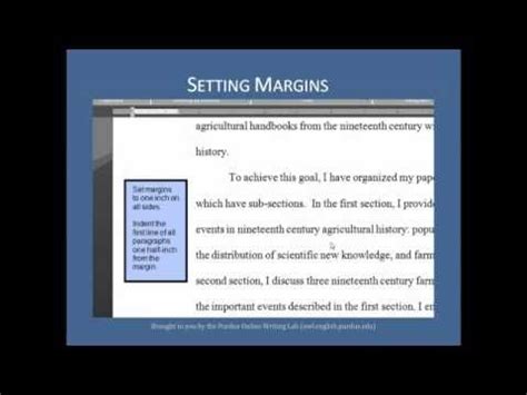 Pages after the title page should have a running head that looks like this: Purdue OWL: MLA Formatting - The Basics | A video from the ...