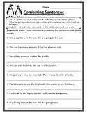 Try our conjunction worksheets to practice combining sentences using conjunctions and learn to this batch of printable mcq worksheets are a stepping stone in learning the basics of conjunctions. Combining Sentences Worksheet | Teachers Pay Teachers