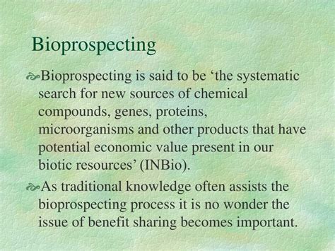 Ppt Biological Resources And Benefit Sharing The Intersection