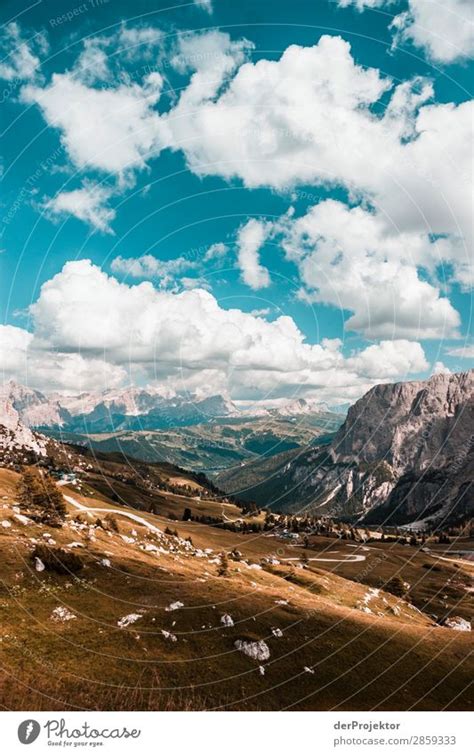 Alpine Road With Panoramic View In The Dolomites Ii A Royalty Free