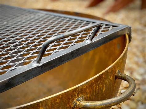 Heavy Duty Handcrafted Fire Pit Cooking Grate Custom Fire Pits