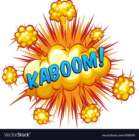 Kaboom Royalty Free Vector Image Vectorstock