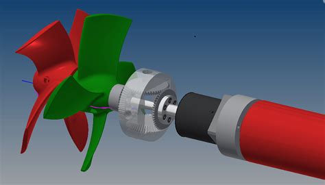 Counter Rotating Propeller Propulsion System Motor Gears