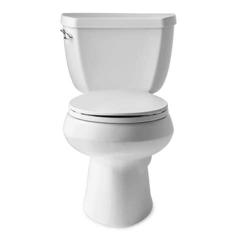 Kohler Wellworth White Round Standard Height 2 Piece Watersense Toilet