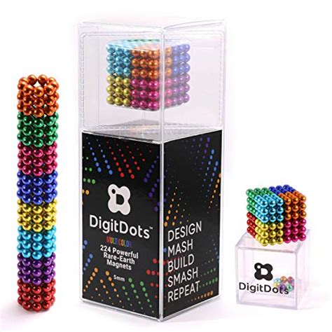 Multi Colored Digitdots 224 Pieces 5 Millimeter Magnetic Balls The