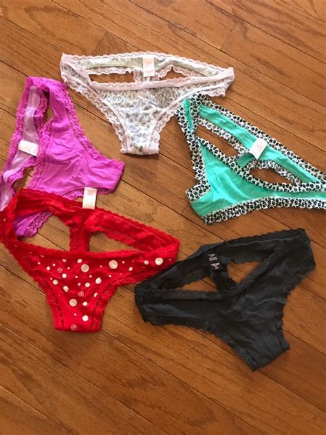 5 New Victoria Secret Low Rise Thongs Never Worn Because I Dont Like
