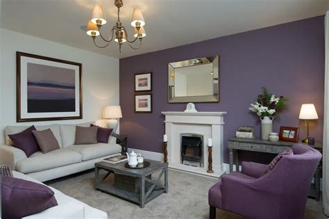 This Living Room Has A Colour Scheme Of Beautiful Heather Tones Which