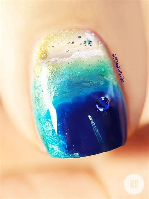 Ocean Nails This Is Incredible Oh My Gosh Manicure Ocean Nail Art