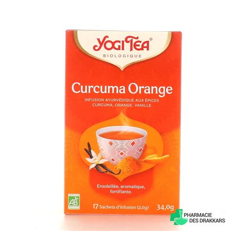 Yogi Tea Infusion Ayurvédique Curcuma Orange Bio