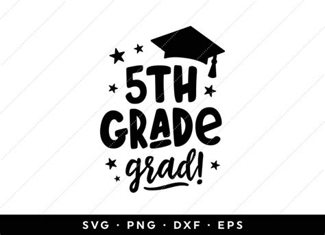 5th Grade Grad Shirt Svg Fifth Grade Graduation Svg Design Etsy