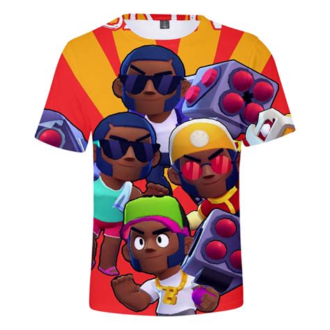 All Character Brawl Stars T Shirt Beach Brock Boom Box Brawl Stars