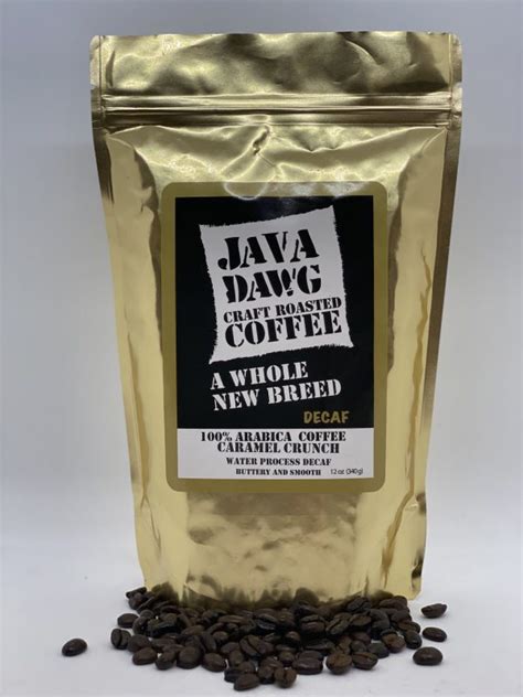 Caramel Crunch Decaf Java Dawg Coffee