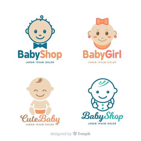 Free Vector Baby Logo Template