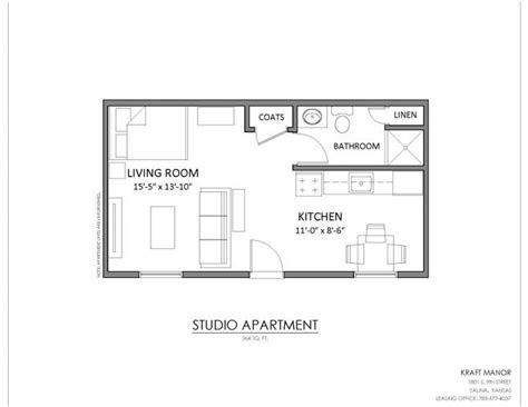 Image Result For 350 Sq Ft Studio Floor Plan Studio Floor Plans