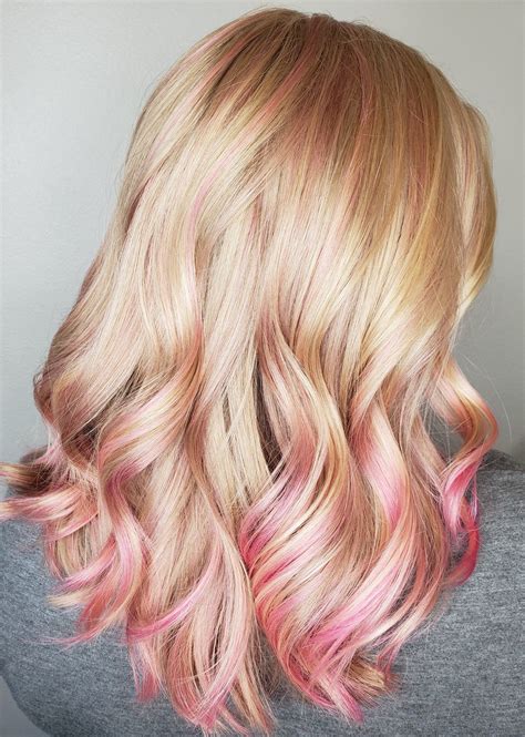 Cotton Candy Pink Balayage And Babylights Hair Styles Balayage Pink