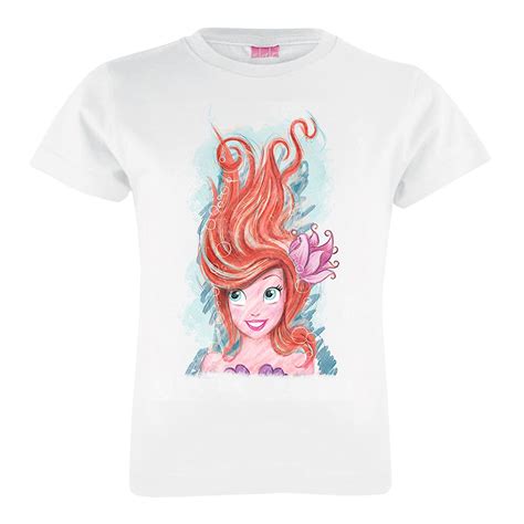 Art Of Ariel Live The Adventure T Shirt For Girls Customized