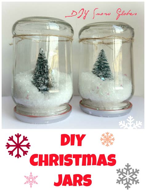 Diy Christmas Jars Snow Globes Without Water Easy Christmas Crafts