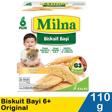 Milna Biskuit Bayi 6 Original 110g Klik Indomaret