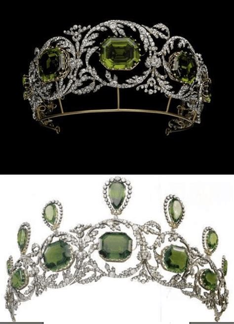 Archduchess Isabellas Diamond And Peridot Tiara Royal Jewelry Royal