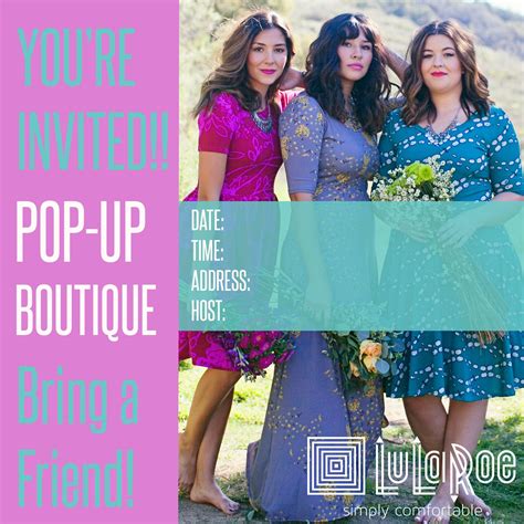Host A Lularoe Pop Up Boutique And Earn Free Clothes My Name Is Jill