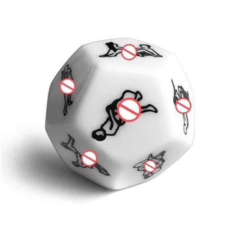 12 Sides Fun Dice Mesh White And Black Multi Sided Action Dice Couple Game Sex Toy 12 Position