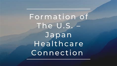 Formation Of The Us Japan Healthcare Connection Usj Healthcare