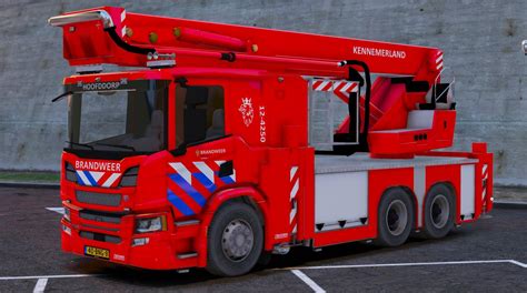 Scania P360 Brandweer Kennemerland Elsscripted Gta5