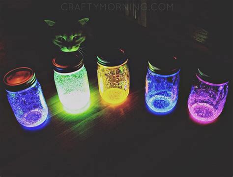 How To Make Glowing Jars Using Glow Sticks Crafty Morning