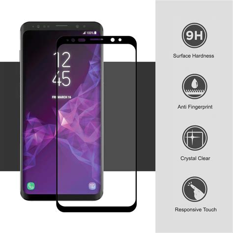 3d Tempered Glass Screen Protector Samsung Galaxy S9 Black