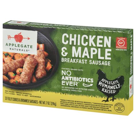 Applegate Natural Chicken Maple Breakfast Sausage 10 CT Hy Vee